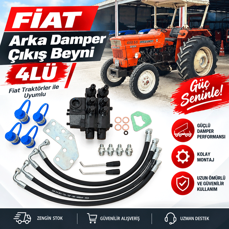 Fiat Arka Damper Çıkış Beyni 4Lü