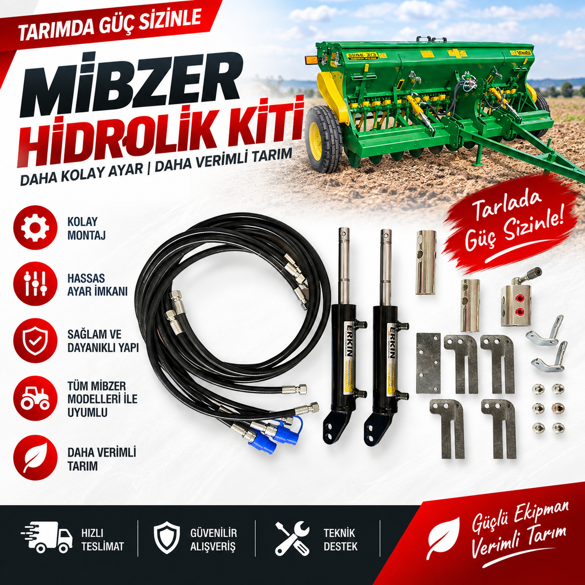 Mibzer Hidrolik Piston Takımı